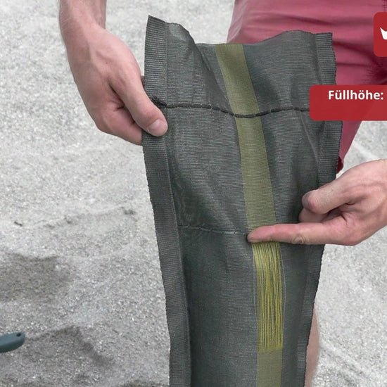 Sandsäcke für Hochwasserschutz